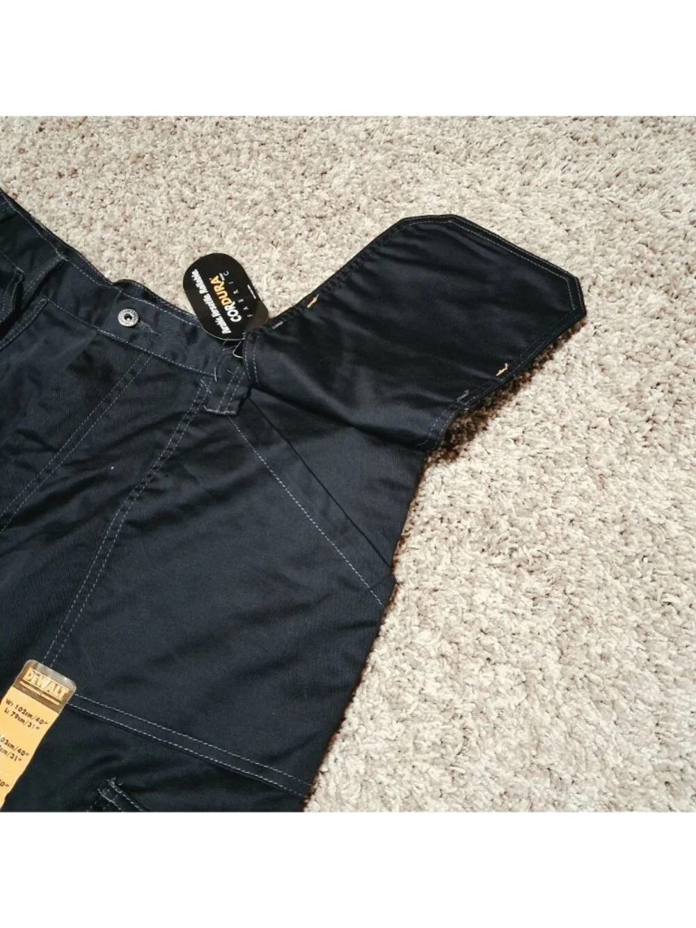 DeWalt Pro Tradesman Stretch Pants Black 40 / 31 Cordura Fabric Durable